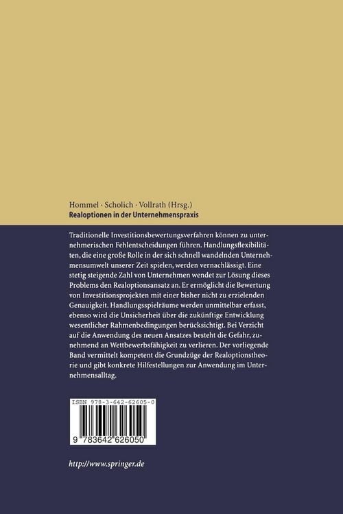 Produktbild: Realoptionen in der Unternehmenspraxis