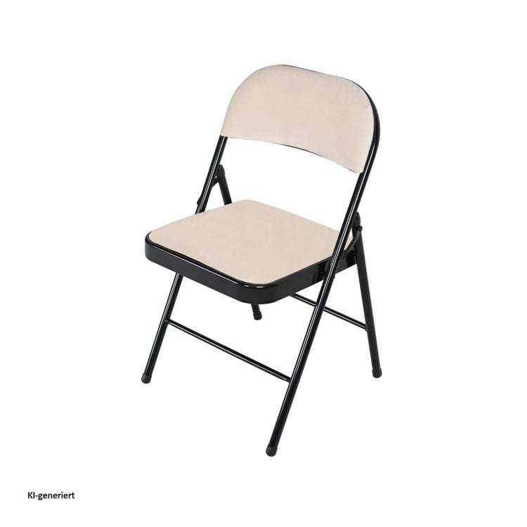 Produktbild: HTI-Living Klappstuhl Velvet Gestell Schwarz Klappstuhl Velvet Gestell Schwarz