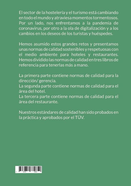 Produktbild: Calidad sostenible para hoteles y restaurantes