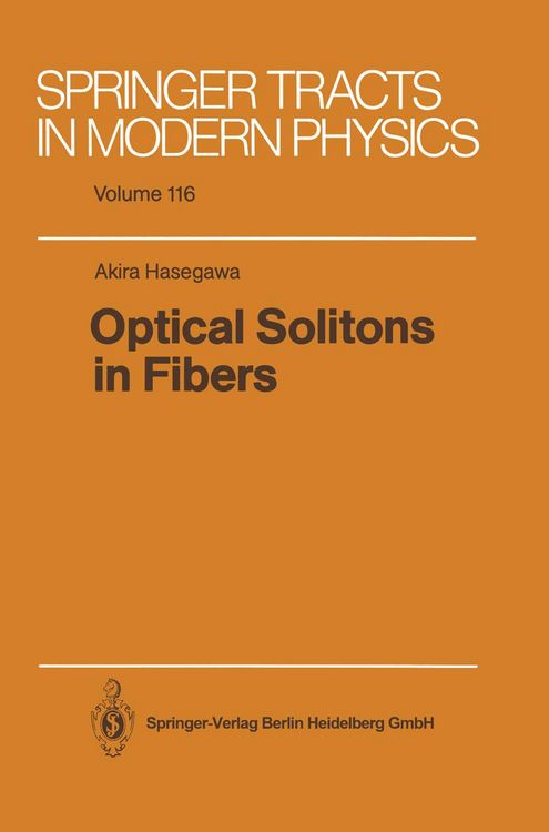 Produktbild: Optical Solitons in Fibers