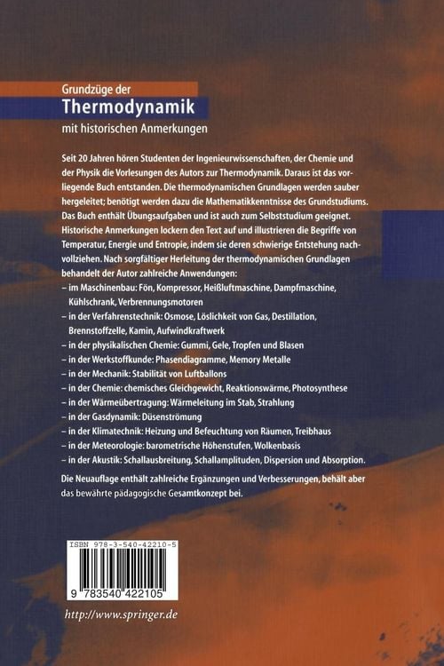 Produktbild: Grundz&uuml;ge der Thermodynamik