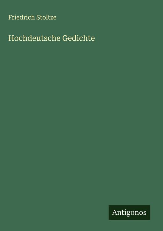 Produktbild: Hochdeutsche Gedichte