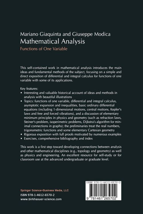 Produktbild: Mathematical Analysis