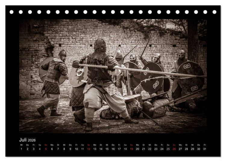 Produktbild: Wikinger und Krieger (Tischkalender 2026 DIN A5 quer), CALVENDO Monatskalender