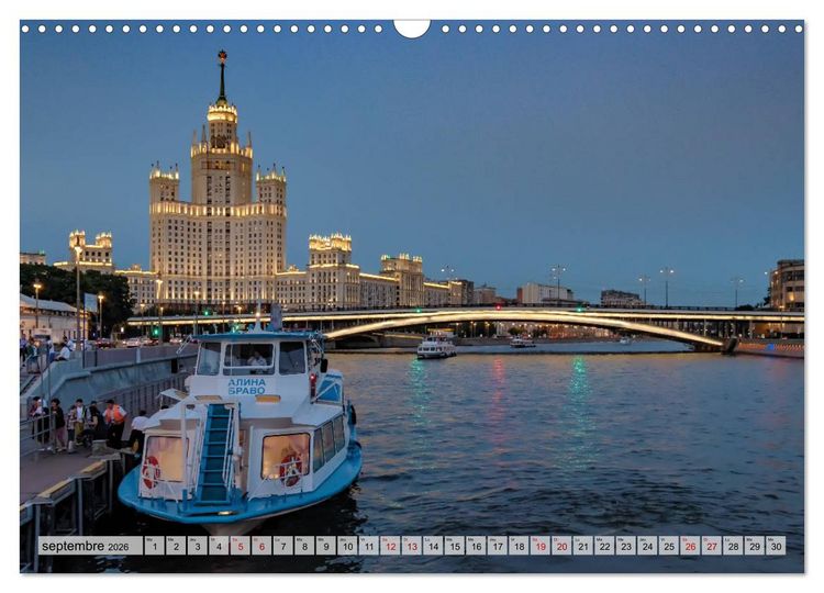 Produktbild: Perspectives de Moscou (Calendrier mural 2026 DIN A3 vertical), CALVENDO calendrier mensuel