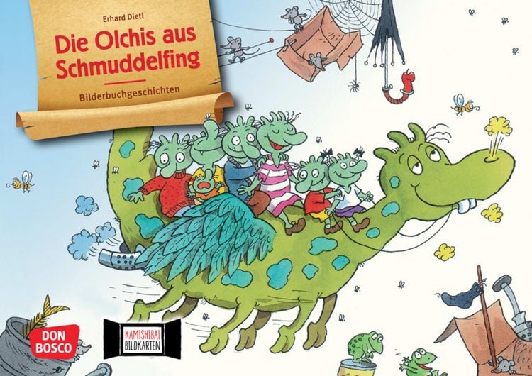 Produktbild: Die Olchis aus Schmuddelfing. Kamishibai Bildkartenset