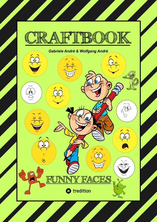 Produktbild: Craftbook - Kreatives Zeichnen - Lustige Gesichter und Mimiken - R&auml;tsel - Tolle Malvorlagen - Selbstportr&auml;t