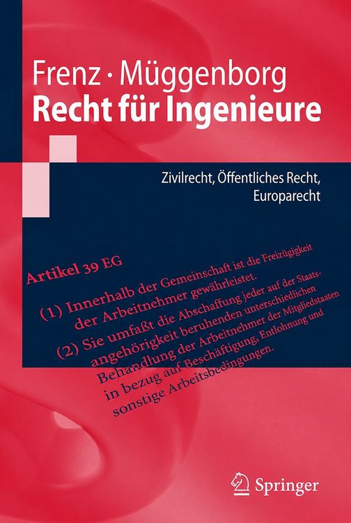 Produktbild: Recht f&uuml;r Ingenieure