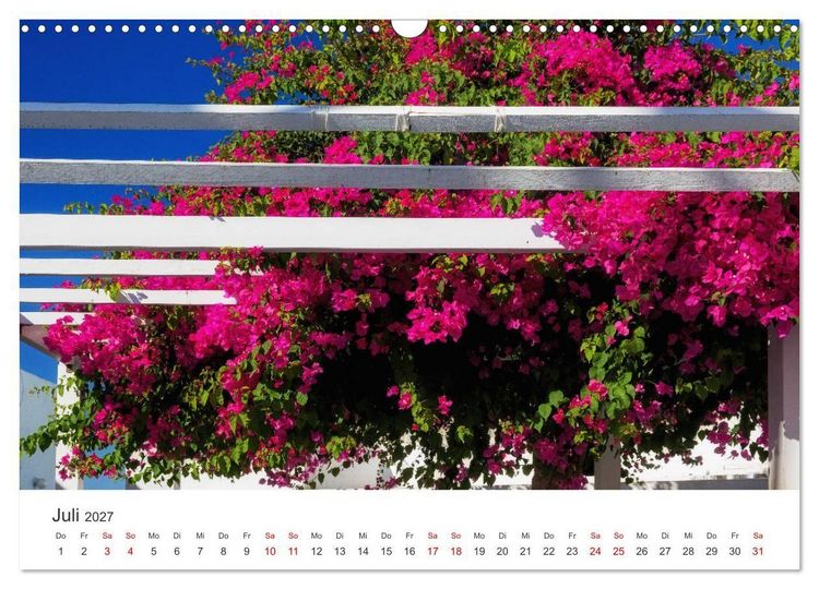 Produktbild: Santorini Fira & Firostefani (Wandkalender 2027 DIN A3 quer), CALVENDO Monatskalender