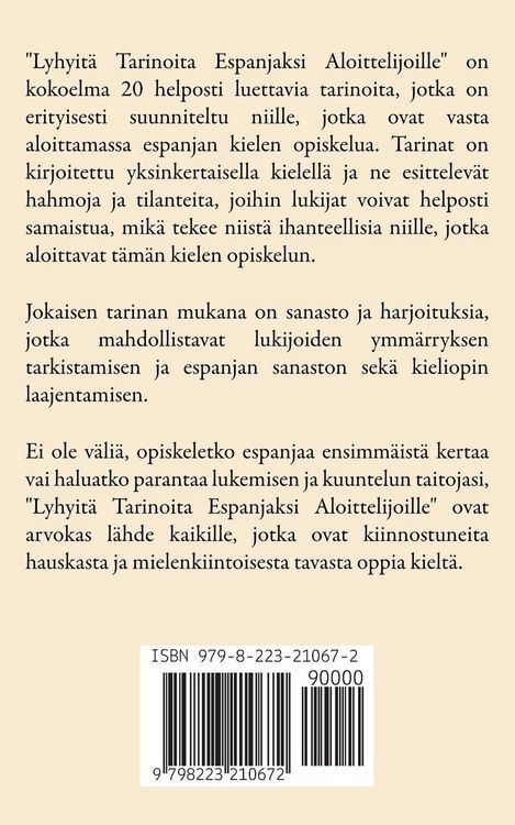 Produktbild: Lyhyit&auml; Tarinoita Espanjaksi Aloittelijoille