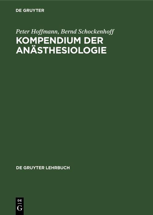 Produktbild: Kompendium der An&auml;sthesiologie