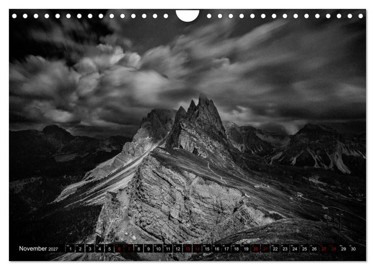 Produktbild: Dramatik in SW (Wandkalender 2027 DIN A4 quer), CALVENDO Monatskalender