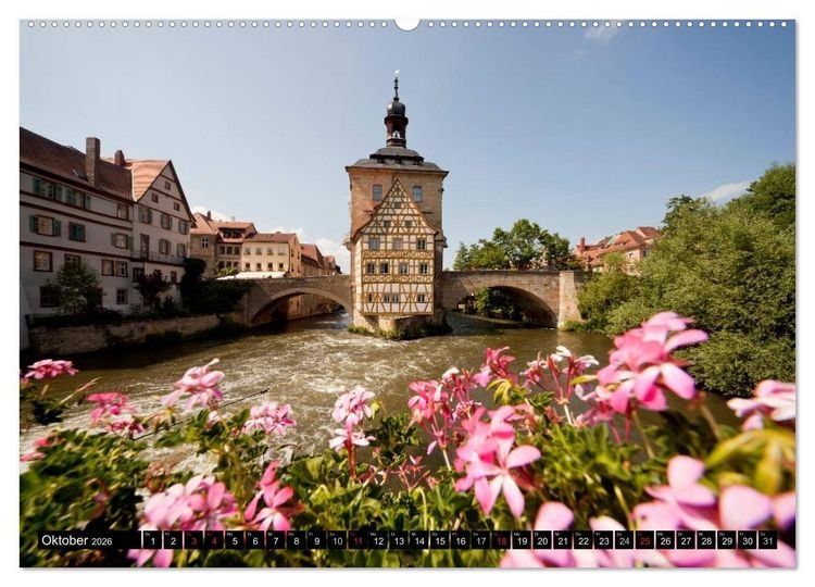 Produktbild: Die Altstadt von Bamberg (Wandkalender 2026 DIN A2 quer), CALVENDO Monatskalender