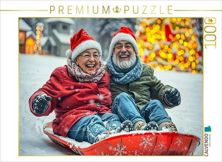 Produktbild: CALVENDO Puzzle Vollgas durch den Winter | 1000 Teile Lege-Gr&ouml;&szlig;e 64x48cm Foto-Puzzle f&uuml;r gl&uuml;ckliche Stunden