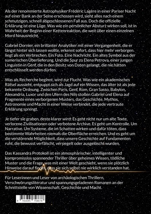 Produktbild: Das Kassandra Protokoll