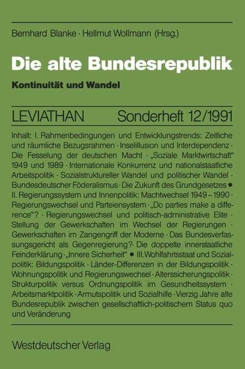 Produktbild: Die alte Bundesrepublik