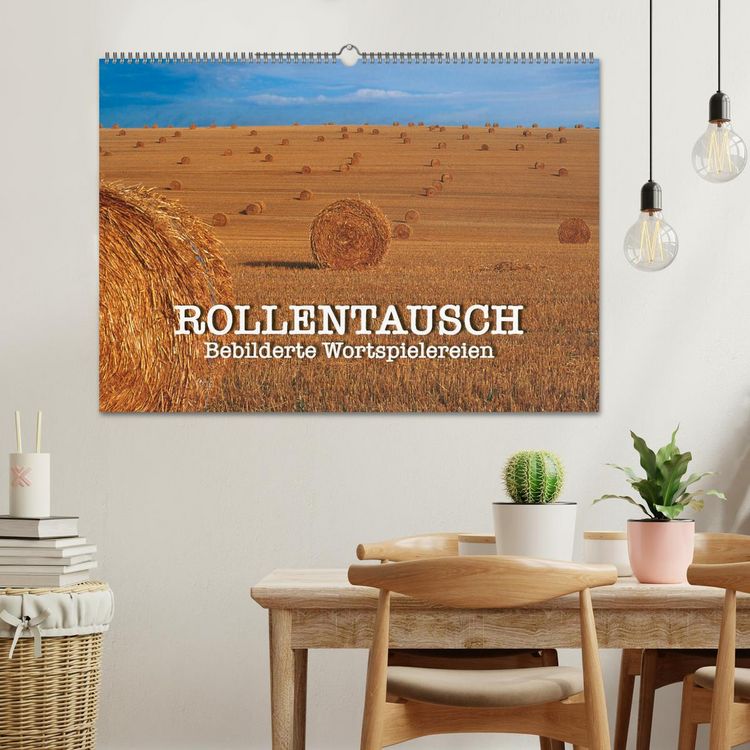 Produktbild: Rollentausch &ndash; Bebilderte Wortspielereien (Wandkalender 2026 DIN A2 quer), CALVENDO Monatskalender