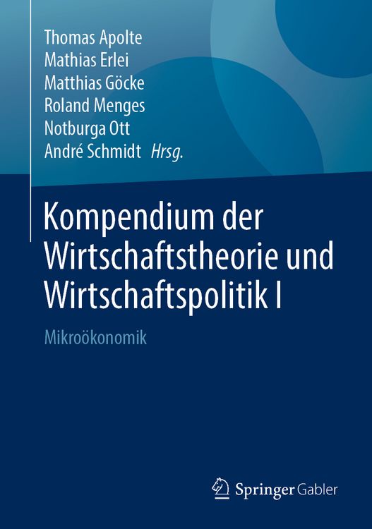 Produktbild: Kompendium der Wirtschaftstheorie und Wirtschaftspolitik I