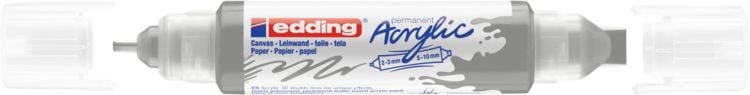 Produktbild: edding Acryl Double Liner 5400 silber 2-3mm/5-10mm