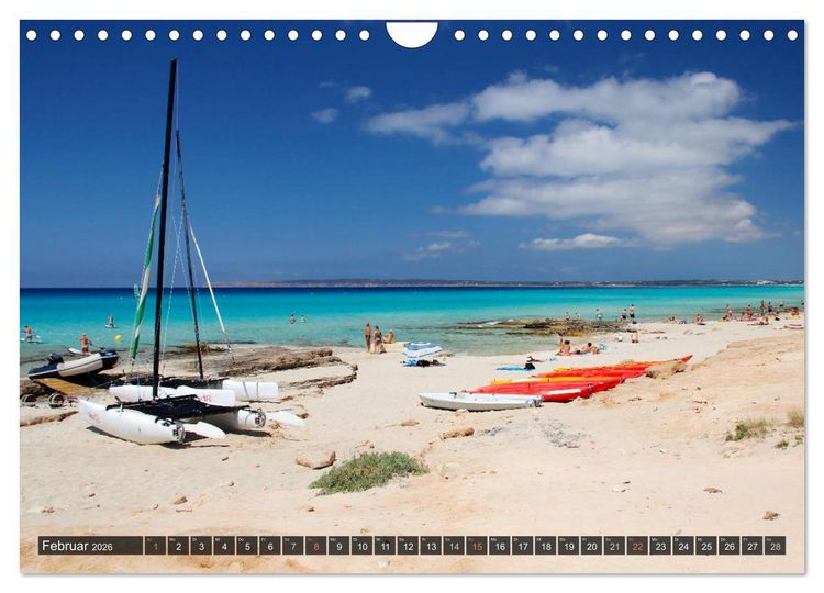 Produktbild: Formentera - Urlaub f&uuml;r die Seele (Wandkalender 2026 DIN A4 quer), CALVENDO Monatskalender