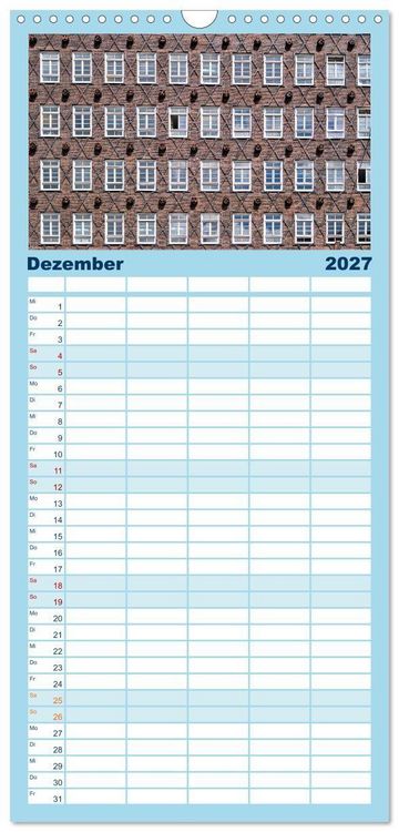 Produktbild: Familienplaner 2027 - Freie Hansestadt Hamburg mit 5 Spalten (Wandkalender, 21 x 45 cm) CALVENDO