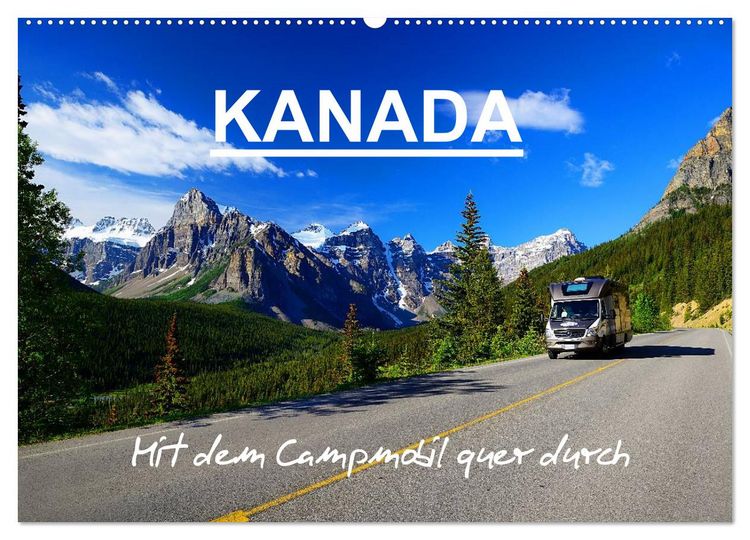 Produktbild: KANADA - Mit Campmobil quer durch (Wandkalender 2026 DIN A2 quer), CALVENDO Monatskalender