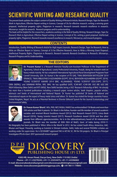 Produktbild: Scientific Writing and Research Quality