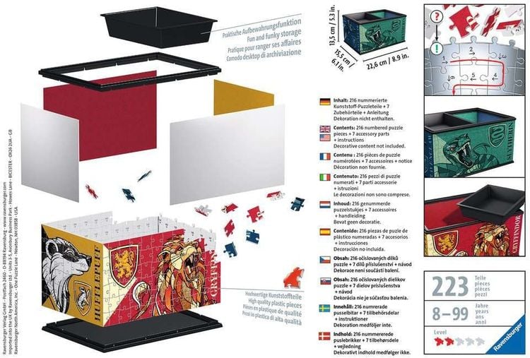 Produktbild: 3D Puzzle Ravensburger Aufbewahrungsbox Harry Potter 216 Teile