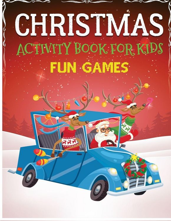 Produktbild: Christmas Activity Book for Kids Fun Games