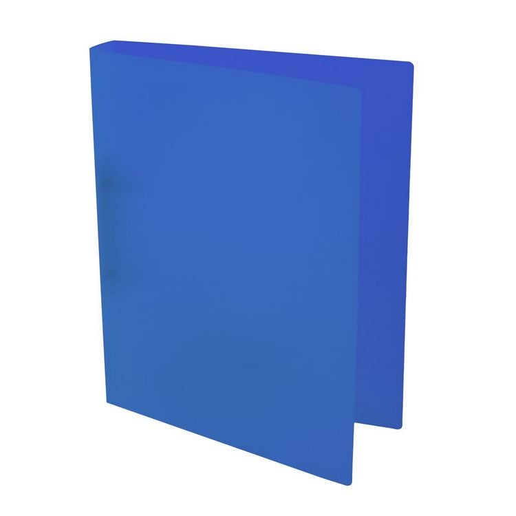 Produktbild: Idena Ringbuch PP 2 Ringe 35mm transluzent blau DIN A4