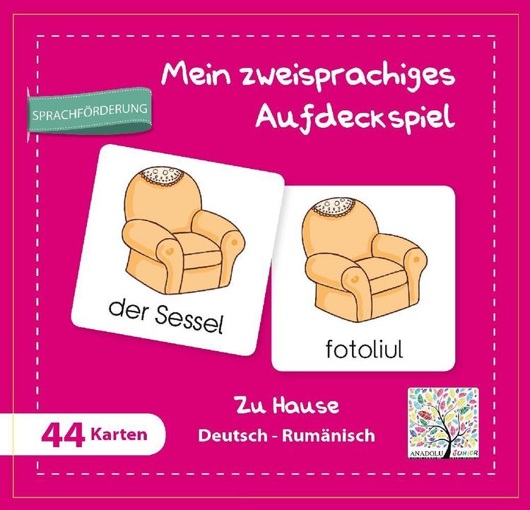 Produktbild: Mein zweisprachiges Aufdeckspiel Zu Hause Deutsch-Rum&auml;nisch (Kinderspiel)