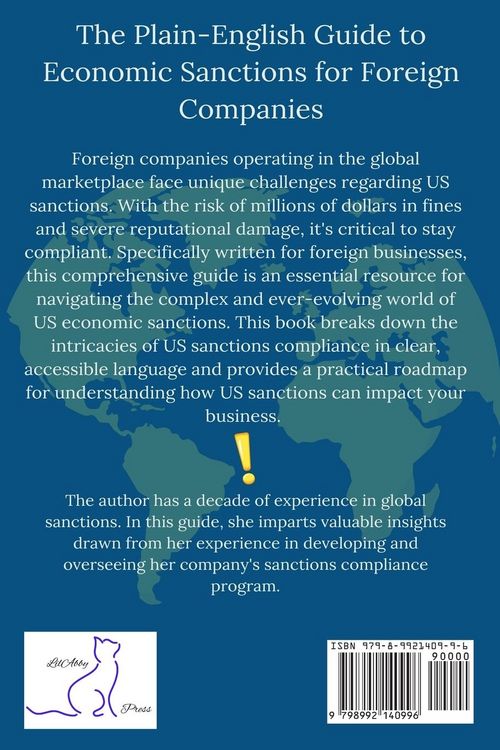 Produktbild: The Plain-English Guide to Economic Sanctions for Foreign Companies