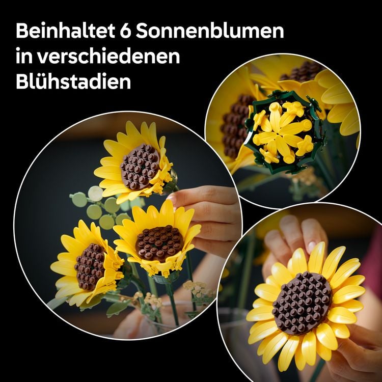 Produktbild: LEGO Botanicals 11502 Sonnenblumen, 3D Puzzle mit Kunstblume