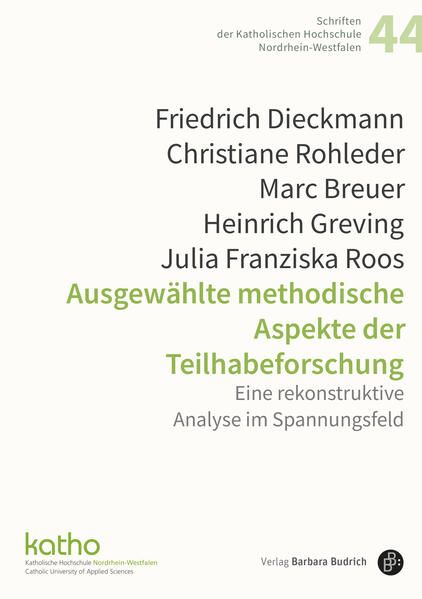Produktbild: Methoden in der Teilhabeforschung