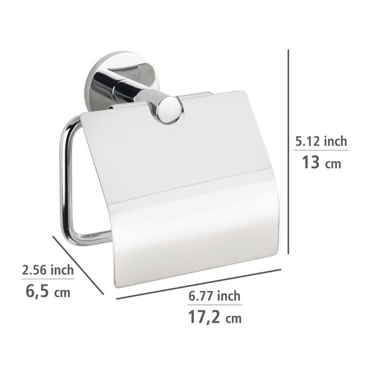 Produktbild: UV-Loc&reg; Toilettenpapierhalter mit Deckel Mod. Isera, Befestigen ohne Bohren