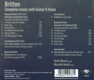 Produktbild: Britten:Complete Music With Guitar & Voice