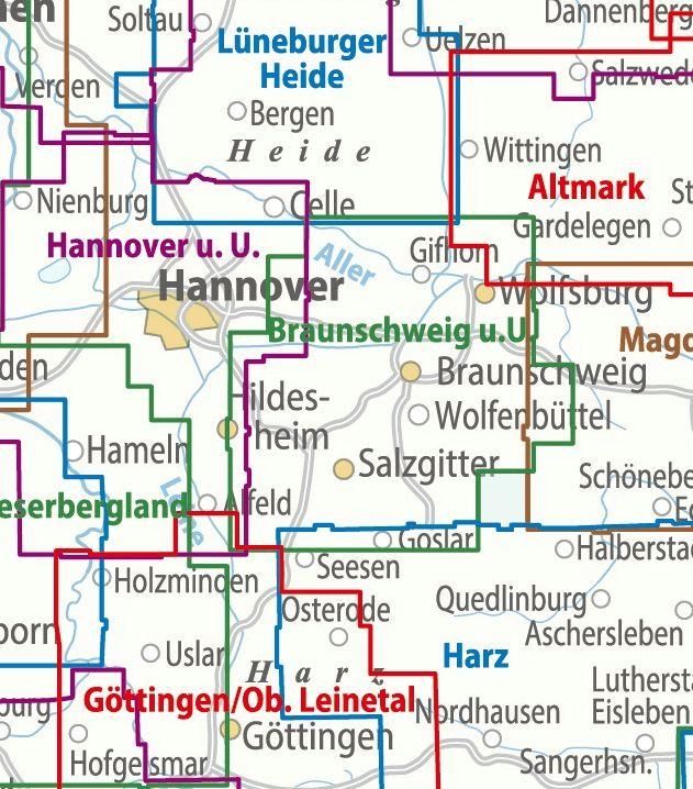 Produktbild: ADFC-Regionalkarte Braunschweig und Umgebung, 1:75.000, mit Tagestourenvorschl&auml;gen, rei&szlig;- und wetterfest, E-Bike-geeignet, GPS-Tracks-Download
