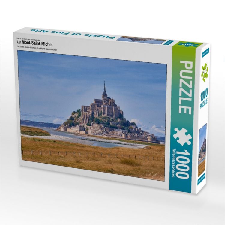 Produktbild: CALVENDO Puzzle Le Mont-Saint-Michel | 1000 Teile Lege-Gr&ouml;&szlig;e 64x48cm Foto-Puzzle f&uuml;r gl&uuml;ckliche Stunden