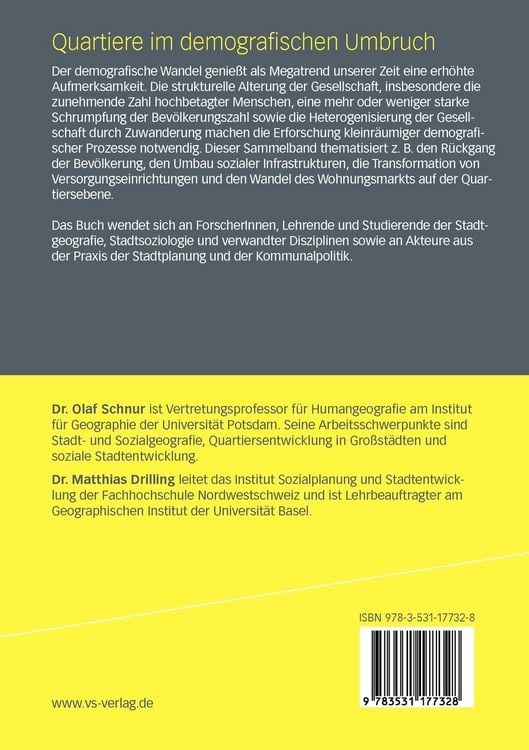 Produktbild: Quartiere im demografischen Umbruch