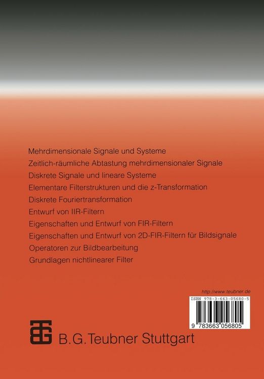 Produktbild: Mehrdimensionale Signalverarbeitung