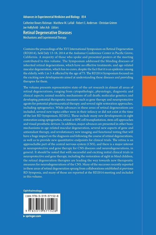 Produktbild: Retinal Degenerative Diseases