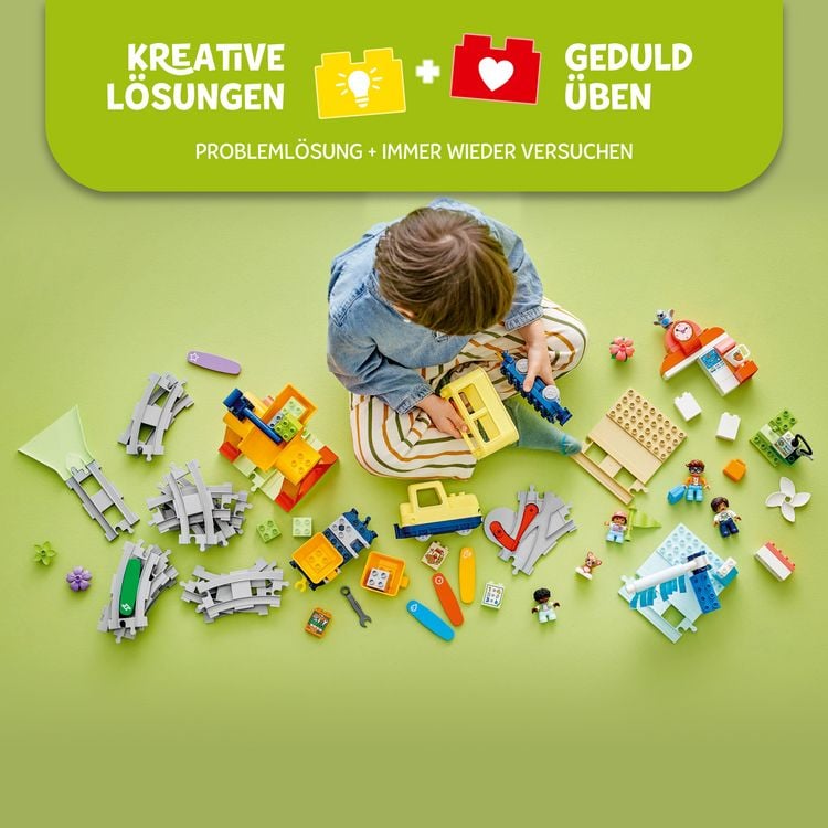 Produktbild: LEGO DUPLO Town 10428 Gro&szlig;e interaktive Eisenbahn, Spielzeug f&uuml;r Kinder