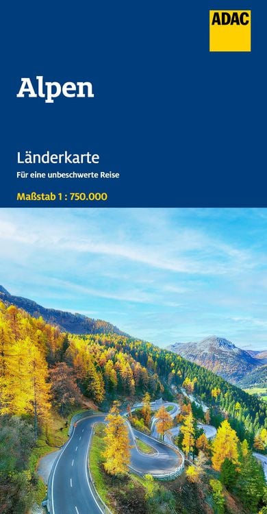 Produktbild: ADAC Länderkarte Alpen 1:750.000