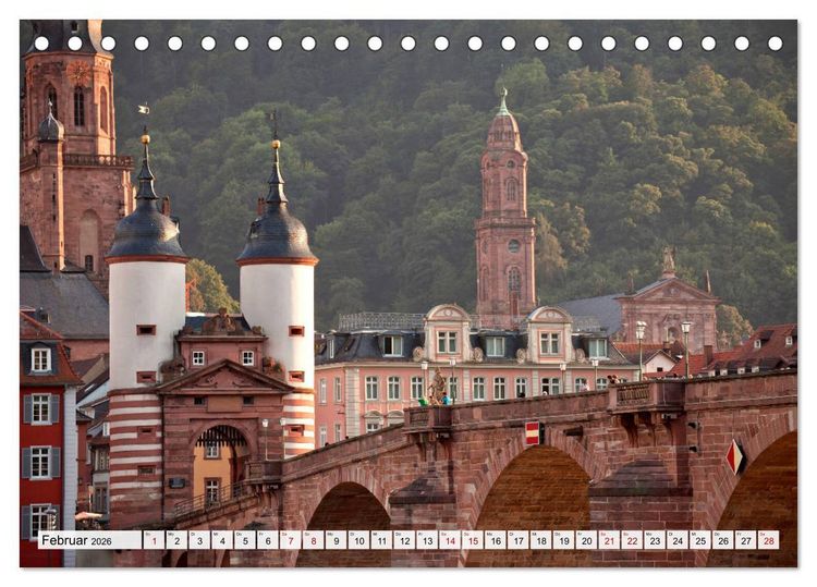 Produktbild: Heidelberg - Baden-W&uuml;rttemberg (Tischkalender 2026 DIN A5 quer), CALVENDO Monatskalender