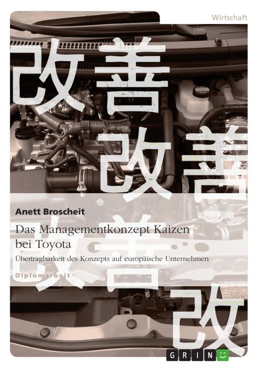 Produktbild: Das Managementkonzept KAIZEN bei Toyota