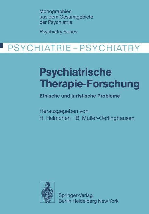 Produktbild: Psychiatrische Therapie-Forschung