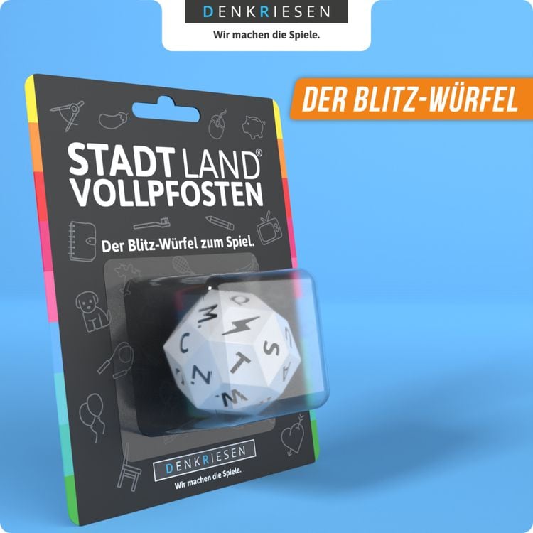 Denkriesen - Stadt Land Vollpfosten® - Würfel