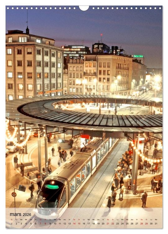 Produktbild: Cit&eacute;s de France (Calendrier mural 2026 DIN A3 horizontal), CALVENDO calendrier mensuel