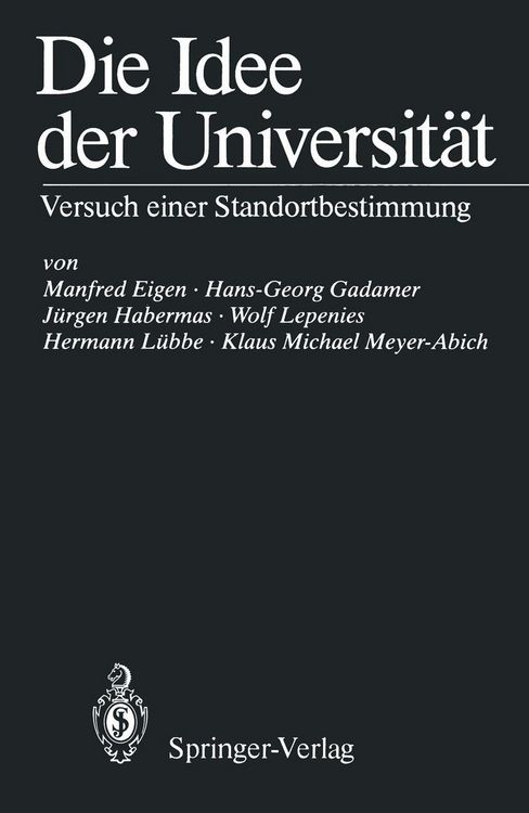 Produktbild: Die Idee der Universit&auml;t