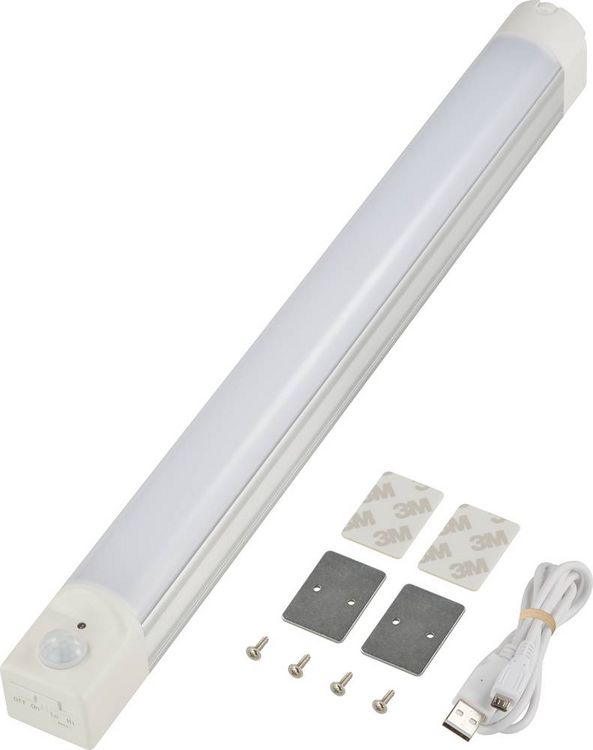 Produktbild: LED-Schrankleuchte mit Bewegungsmelder SMD LED Wei&szlig;